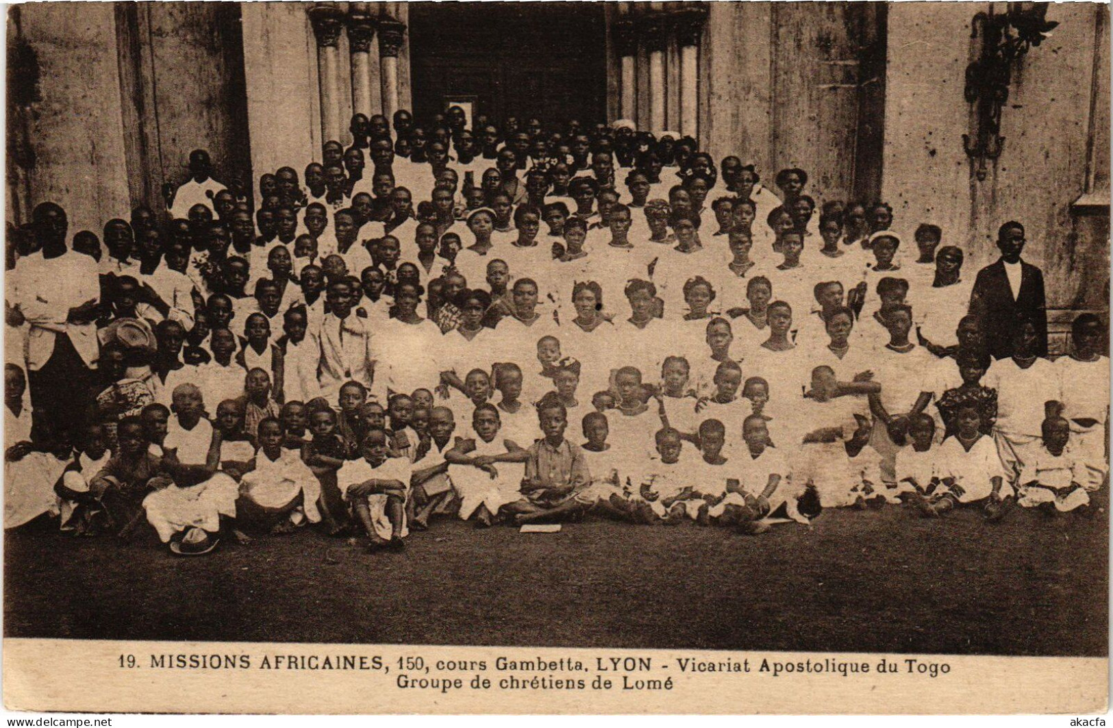 PC TOGO LOMÉ GROUPE DE CHRÉTIENS VICARIAT APOSTOLIQUE MISSIONARIES (a53314) - Togo