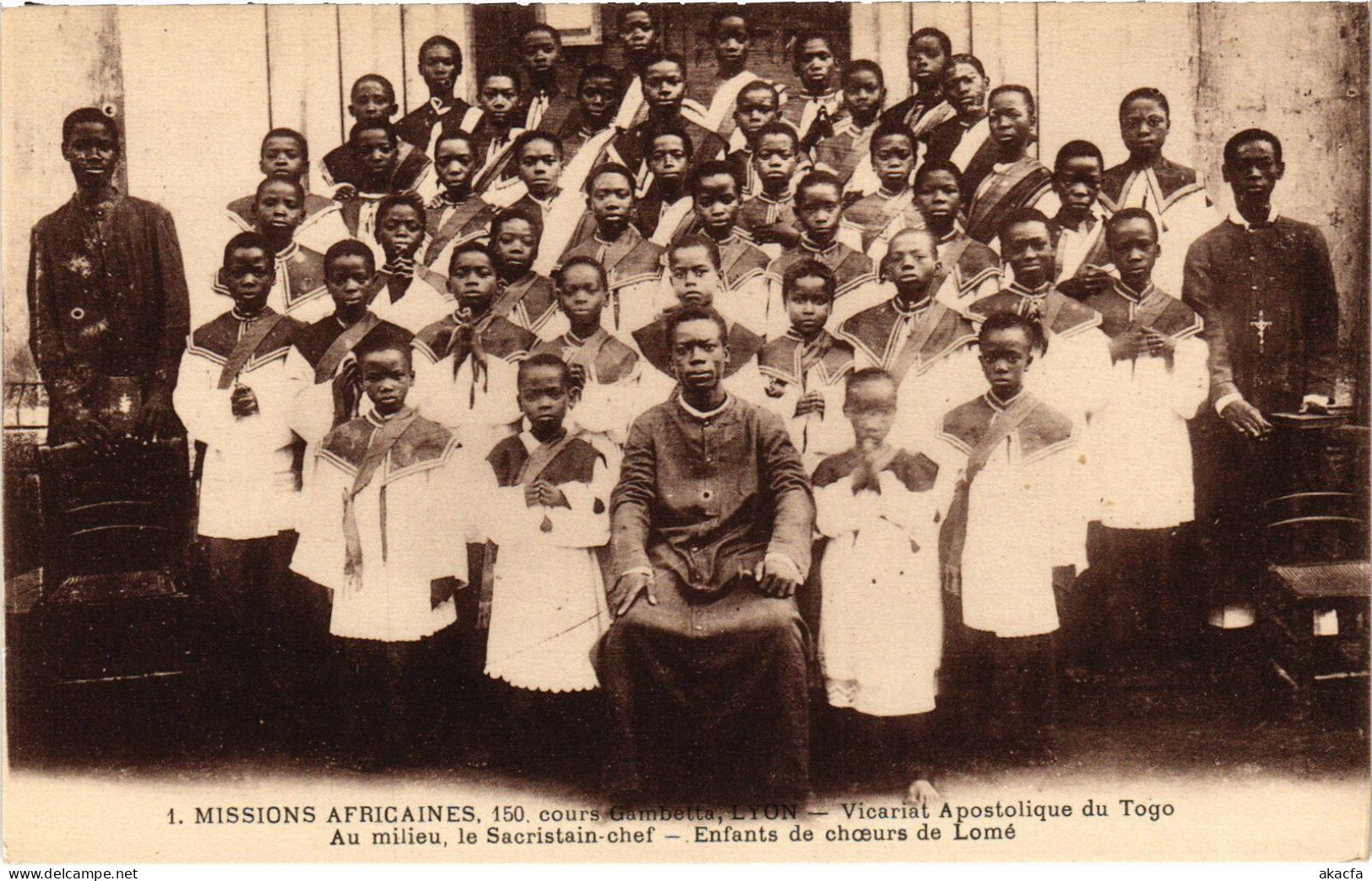 PC TOGO LOMÉ ENFANTS DE CHOEURS VICARIAT APOSTOLIQUE MISSIONARIES (a53312) - Togo