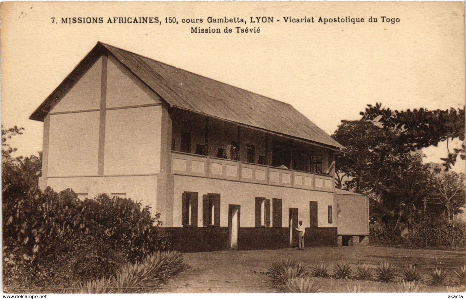 PC TOGO MISSION DE TSÉVIÉ VICARIAT APOSTOLIQUE MISSIONARIES (a53282) - Togo