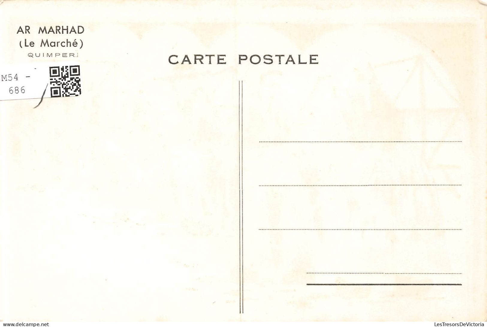 ILLUSTRATEUR - Le Marché - Quimper - Carte Postale Ancienne - Altri & Non Classificati