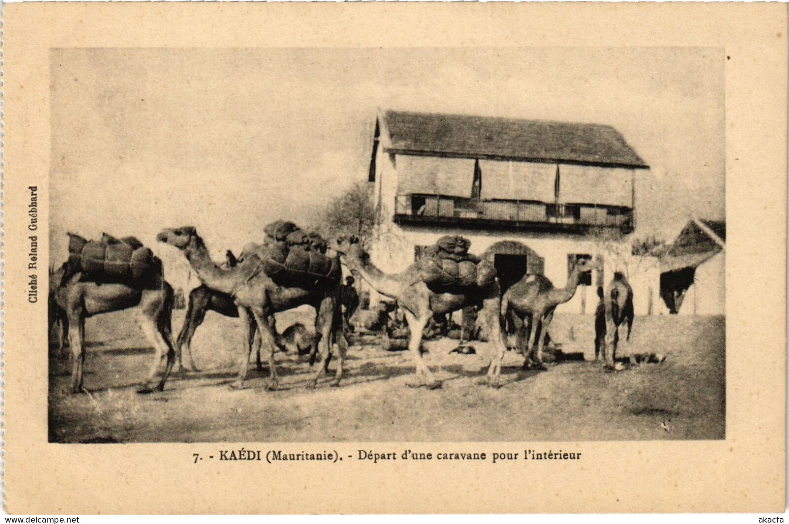 PC MAURITANIA KAÉDI DÉPART D'UNE CARAVANE POUR L'INTÉRIEUR (a53237) - Mauritanie