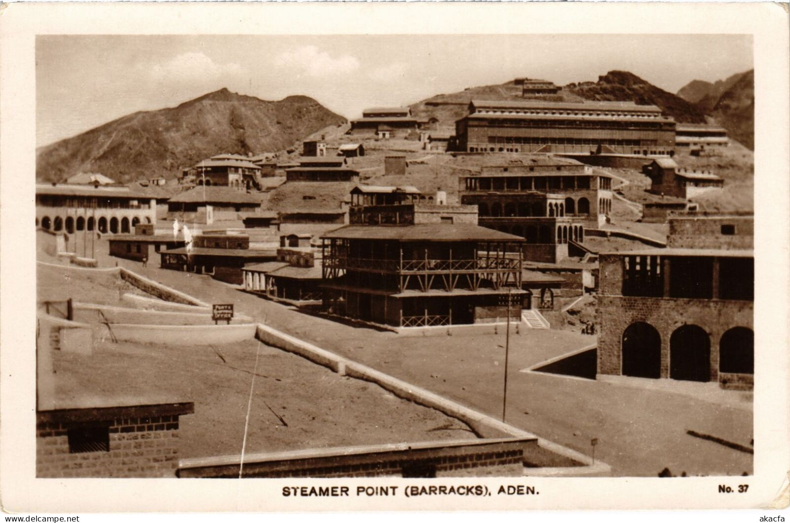 PC YEMEN ADEN STEM BARRACKS REAL PHOTO POSTCARD (a53188) - Yémen