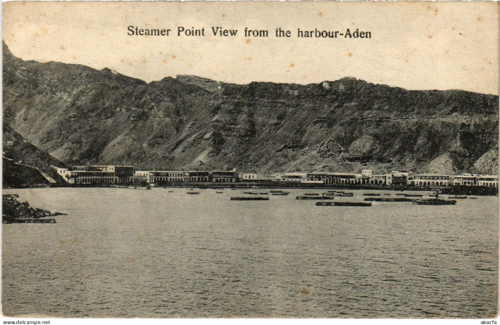 PC YEMEN ADEN STEAMER POINT VIEW FROM THE HARBOUR (a53179) - Yémen
