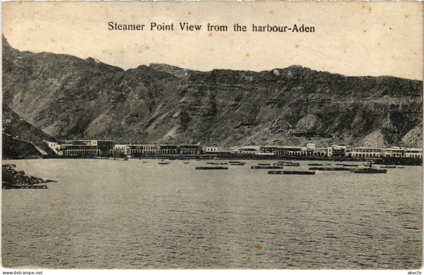 PC YEMEN ADEN STEAMER POINT VIEW FROM THE HARBOUR (a53179) - Jemen