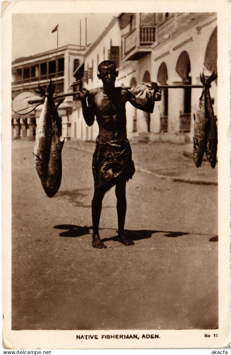 PC YEMEN ADEN NATIVE FISHERMAN (a53164) - Yémen