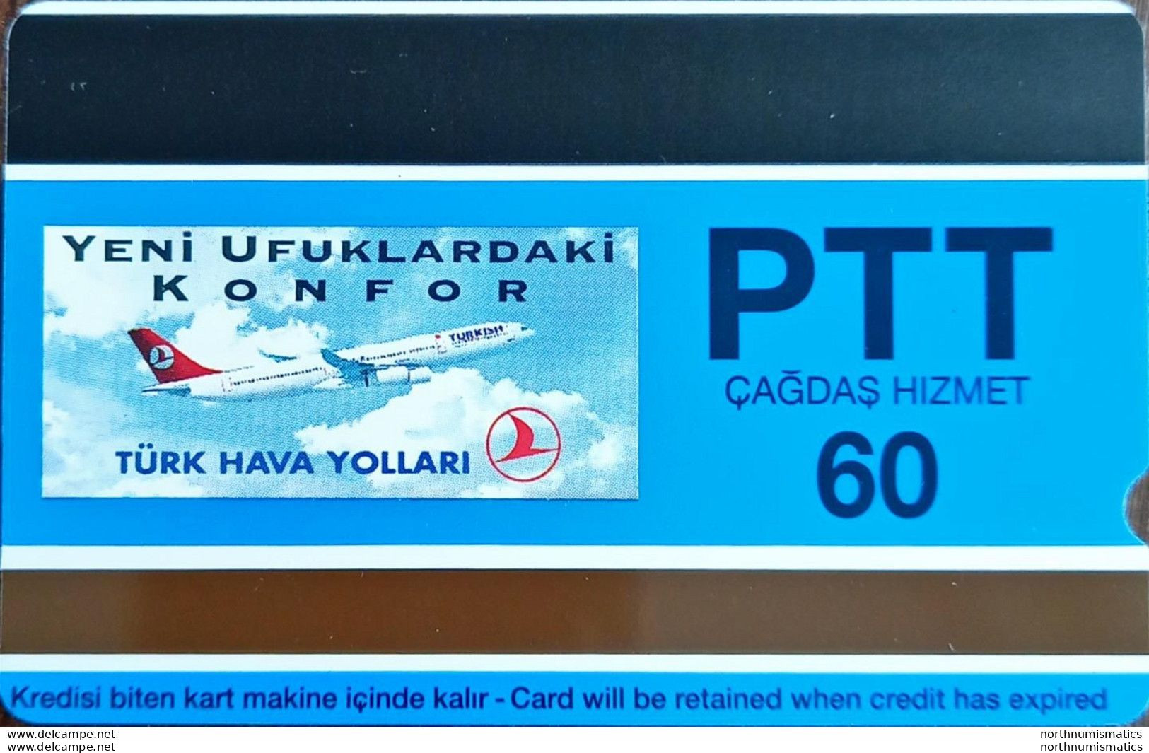 Turkıye Phonecards-THY Boing 737 PTT 60 Units Unused - Verzamelingen