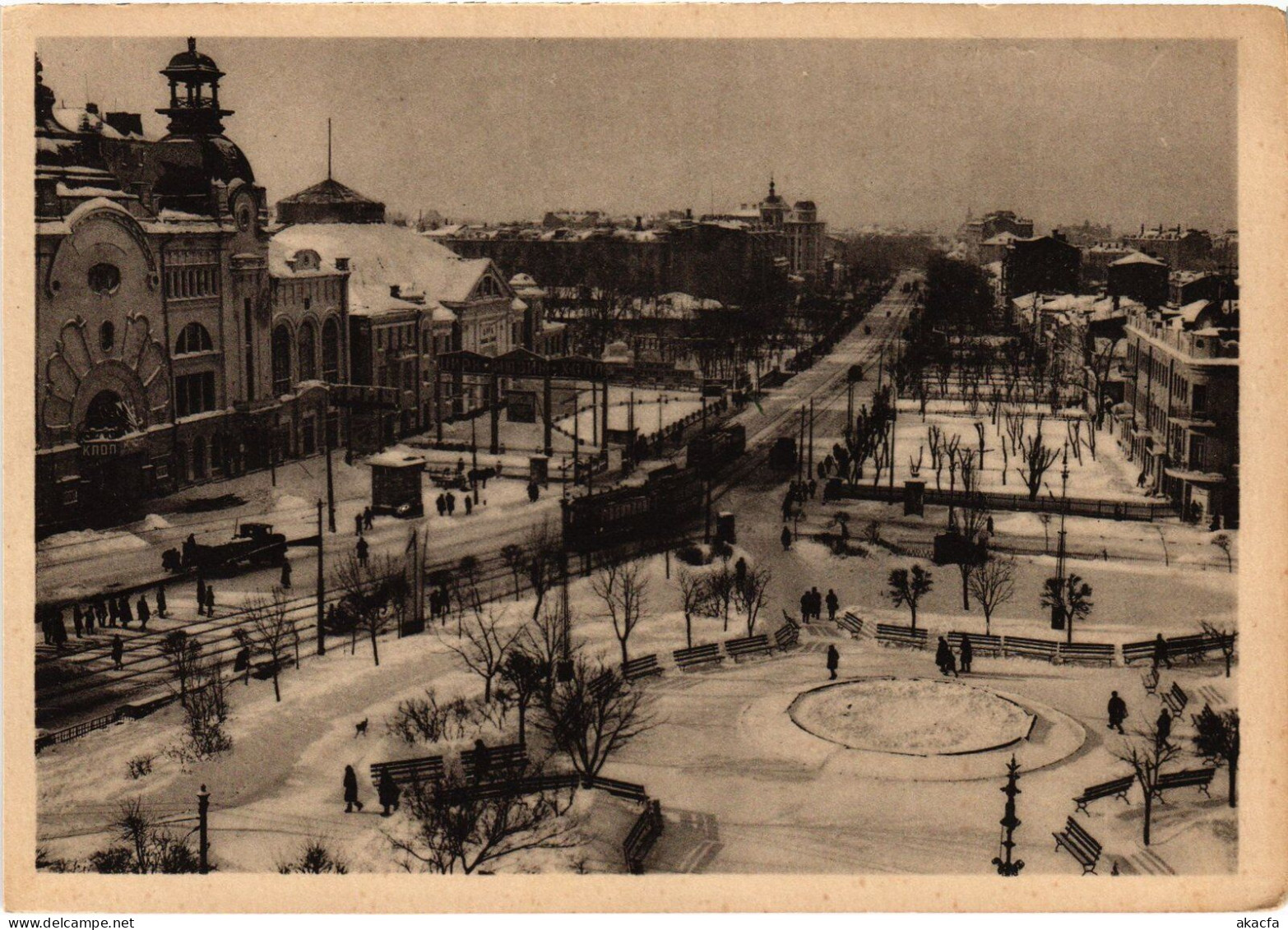 PC RUSSIA MOSCOW MOSKVA TRIUMFALNAYA SQUARE WINTER (a55601) - Russland