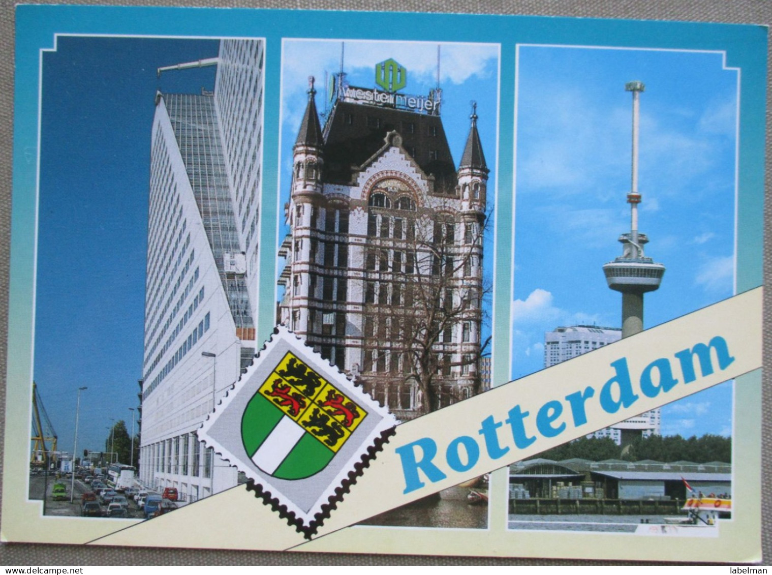 HOLLAND NETHERLAND ROTTERDAM CITY HARBOUR MULTI VIEW KARTE POSTCARD CARTOLINA ANSICHTSKARTE CARTE POSTALE POSTKARTE CARD - Rotterdam