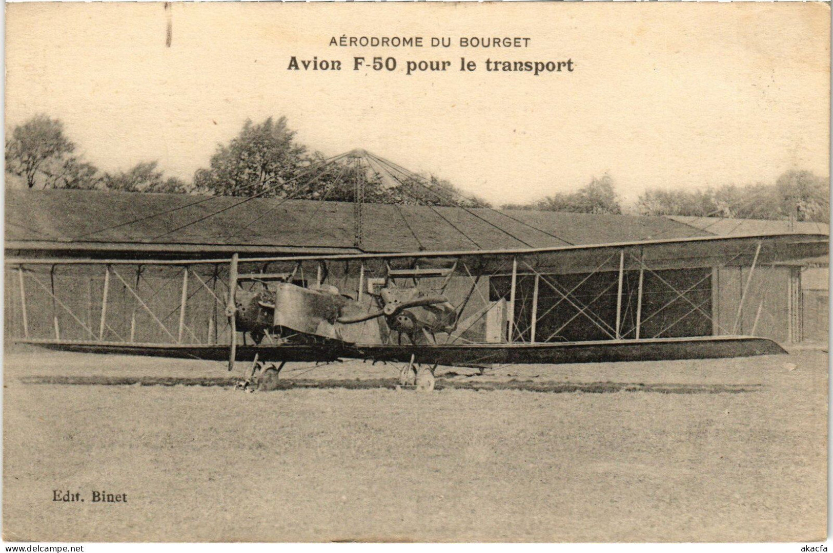 PC AVIATION AERODROME DU BOURGET AVION F-50 POUR LE TRANSPORT (a55079) - Aérodromes