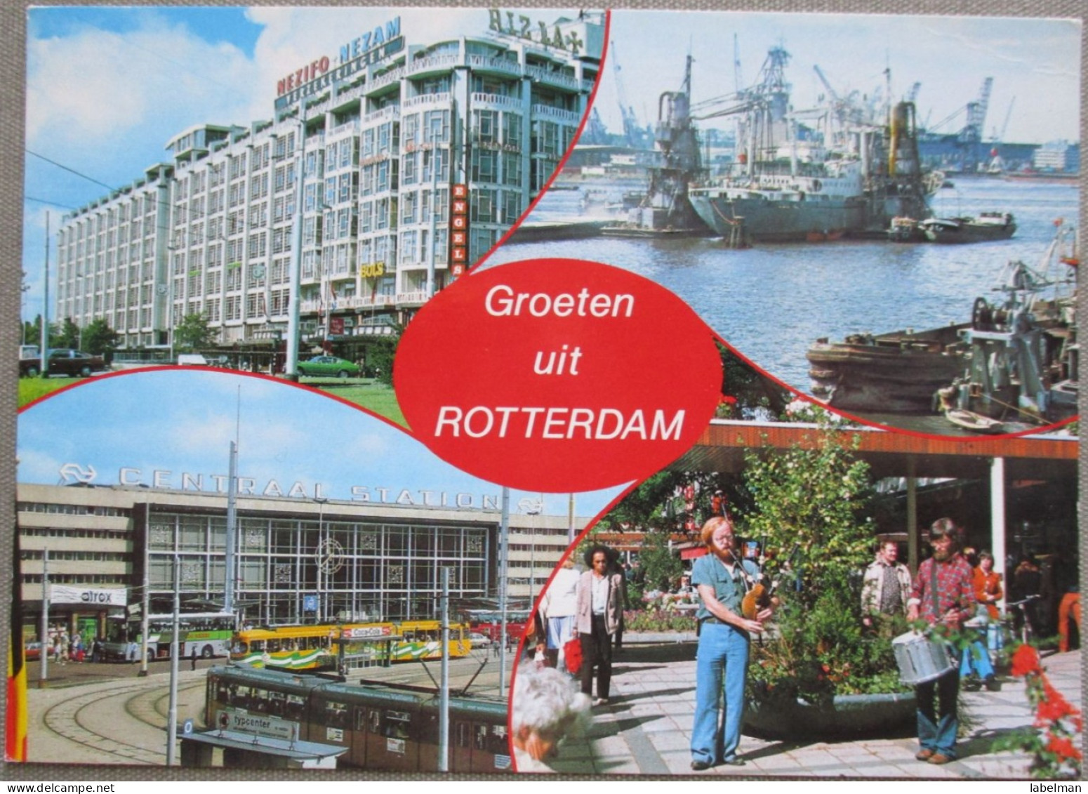 HOLLAND NETHERLAND ROTTERDAM CITY HARBOUR MULTI VIEW KARTE POSTCARD CARTOLINA ANSICHTSKARTE CARTE POSTALE POSTKARTE CARD - Rotterdam