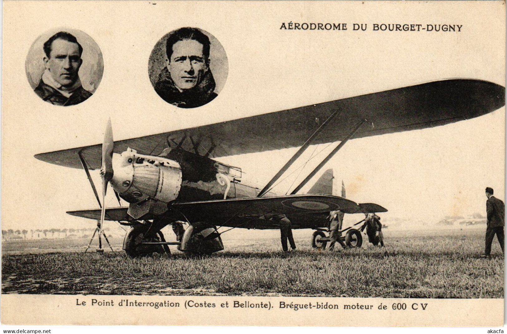PC AVIATION AERODROME DU BOURGET-DUGNY AVION BREGUET-BIDON (a54811) - Aérodromes