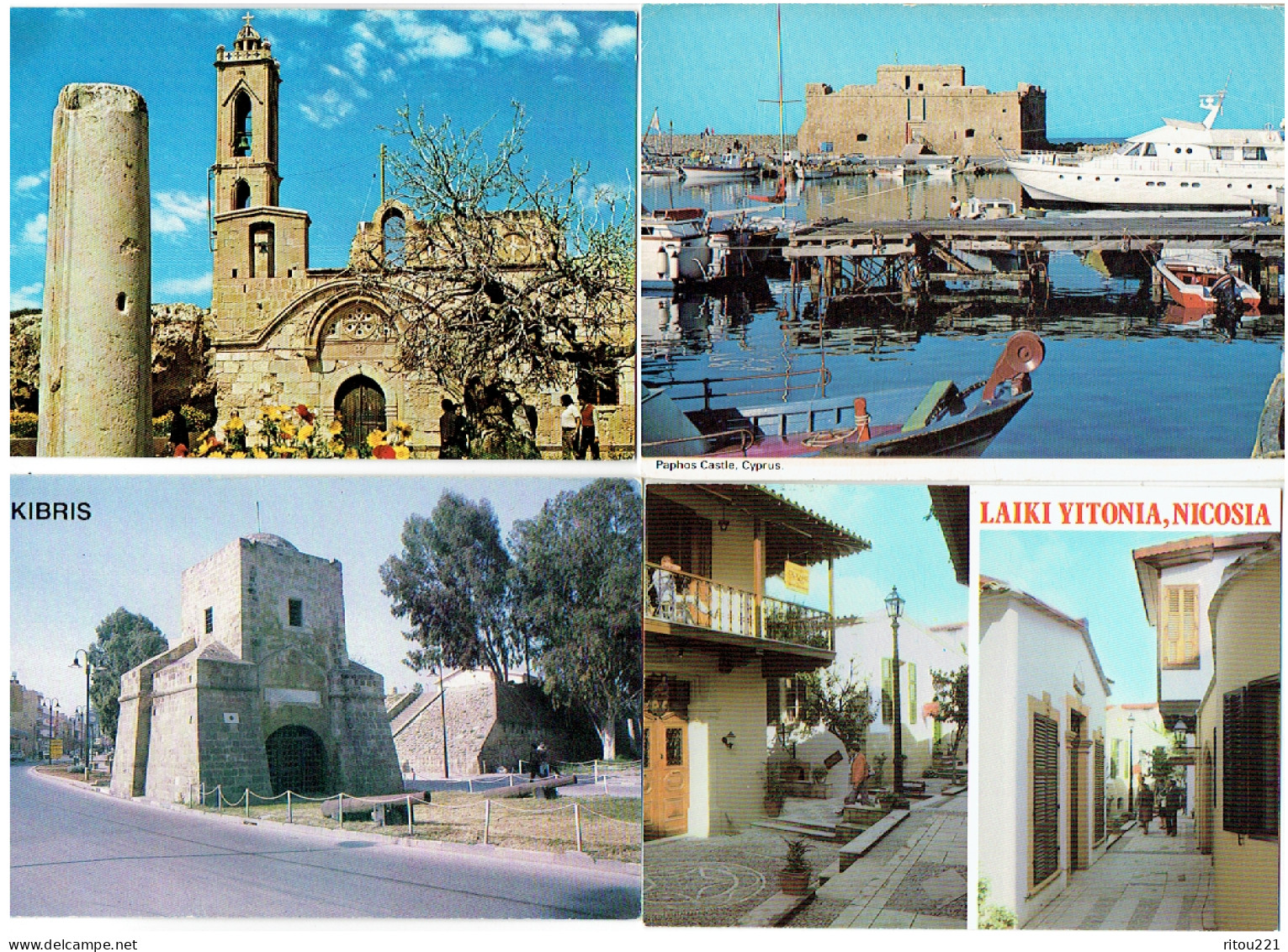 Lot 16 Cpm - Chypre - CYPRUS PAPHOS KIBRIS CURIUM LIMASSOL OMODOS LAIKI YITONIA NICOSIA - Cyprus