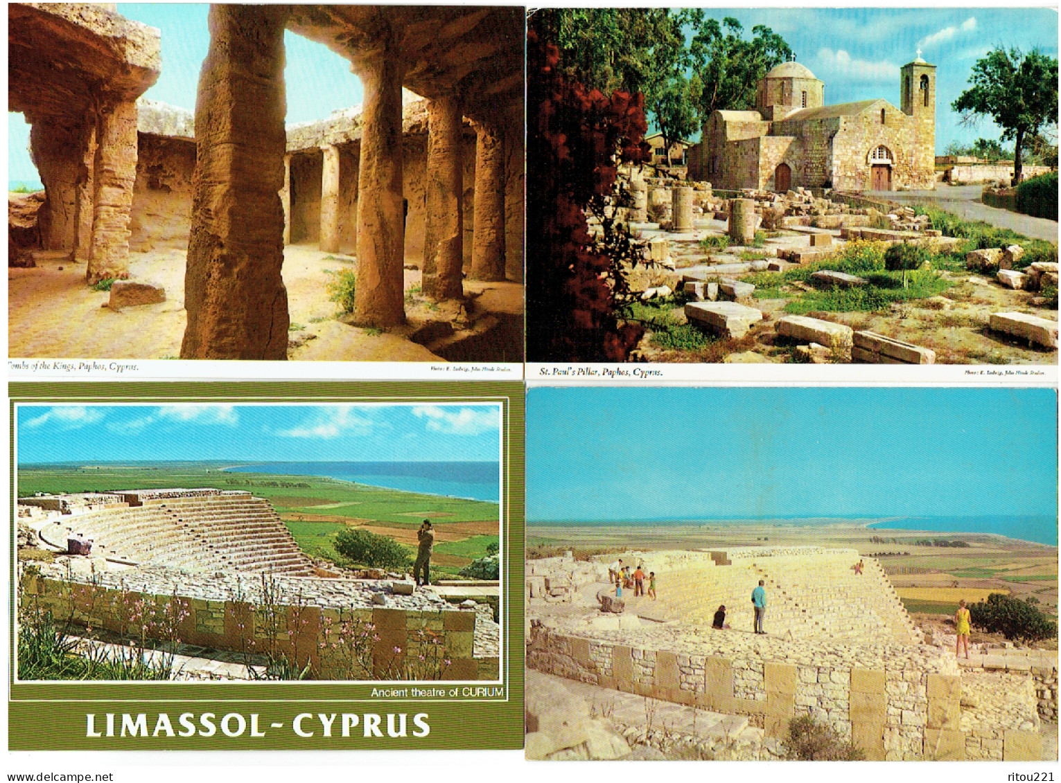 Lot 16 Cpm - Chypre - CYPRUS PAPHOS KIBRIS CURIUM LIMASSOL OMODOS LAIKI YITONIA NICOSIA - Chipre