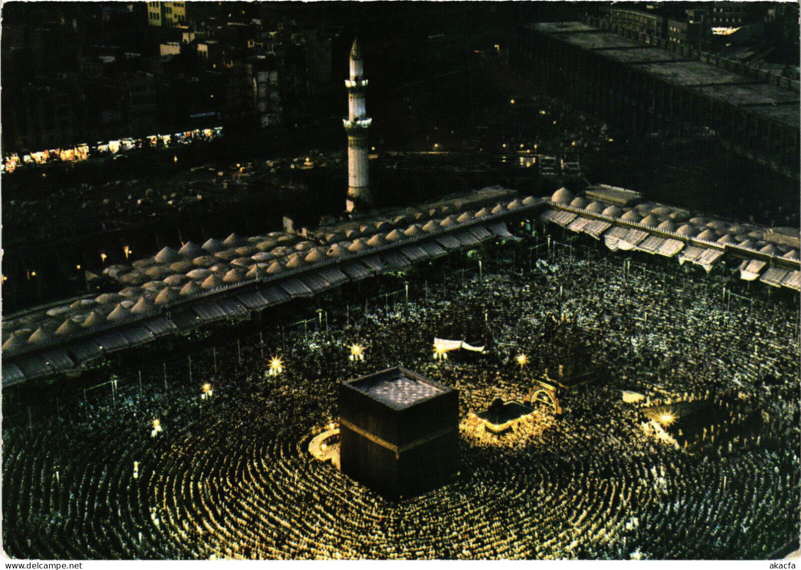 PC SAUDI ARABIA, MECCA HOLY MOSQUE AT NIGHT, Modern Postcard (b52933) - Saudi-Arabien