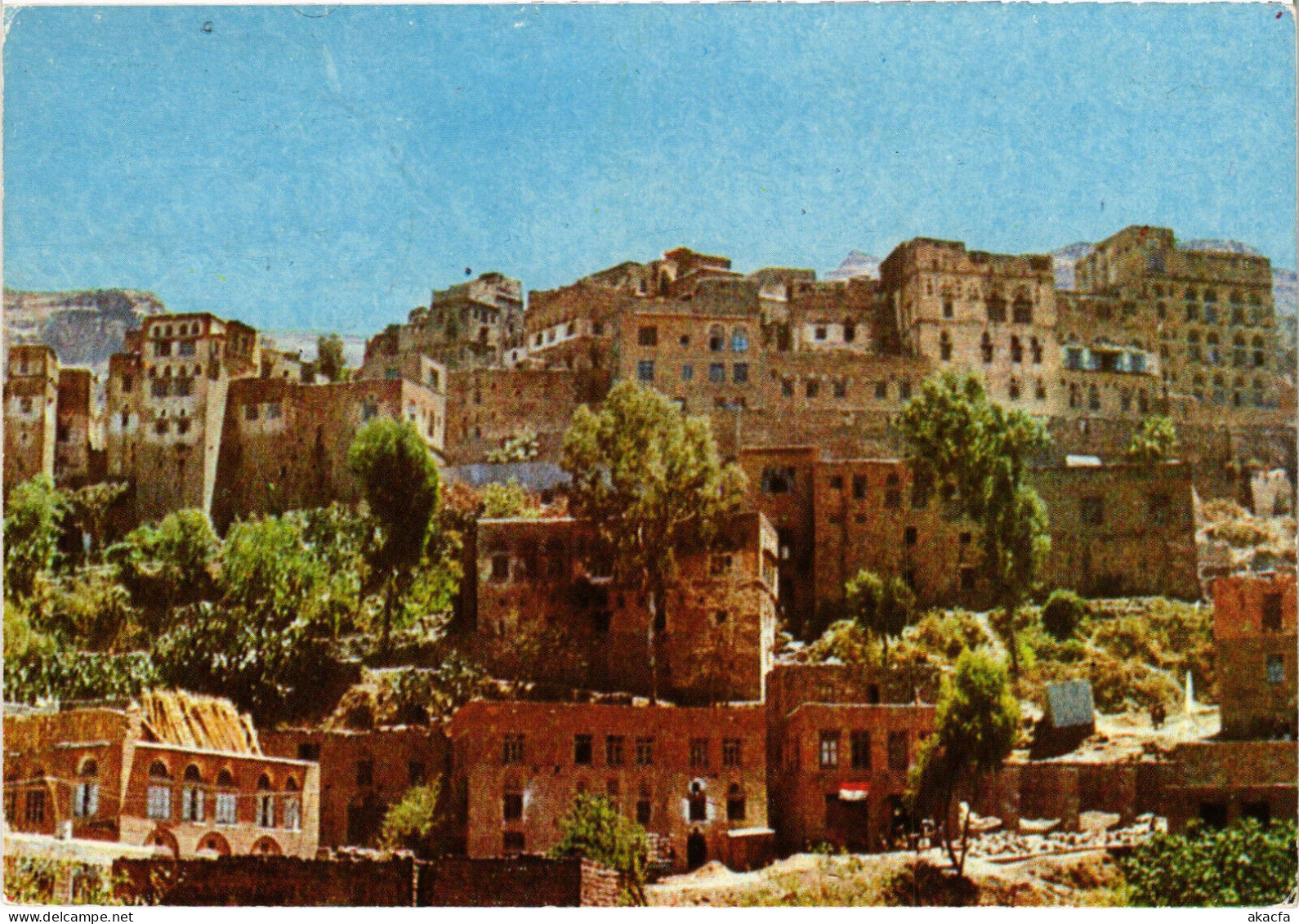 PC YEMEN, A VIEW FROM EBB CITY, Modern Postcard (b52906) - Jemen