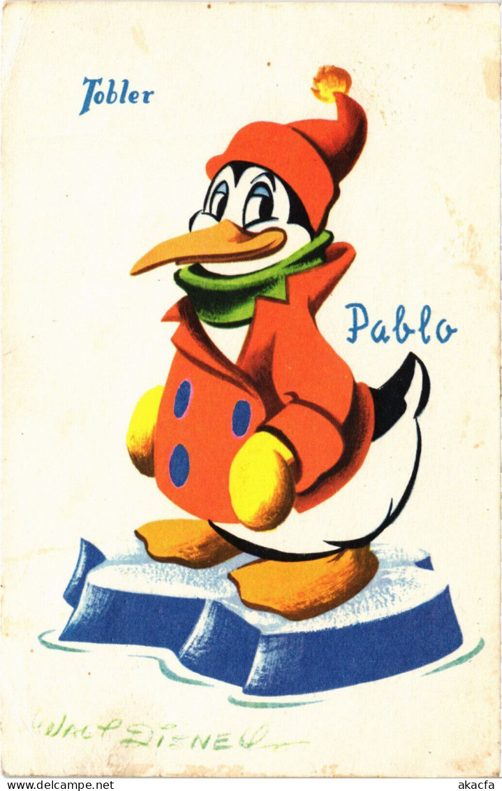 PC DISNEY, TOBLER, PABLO, PENGUIN, Vintage Postcard (b52857) - Disneyworld