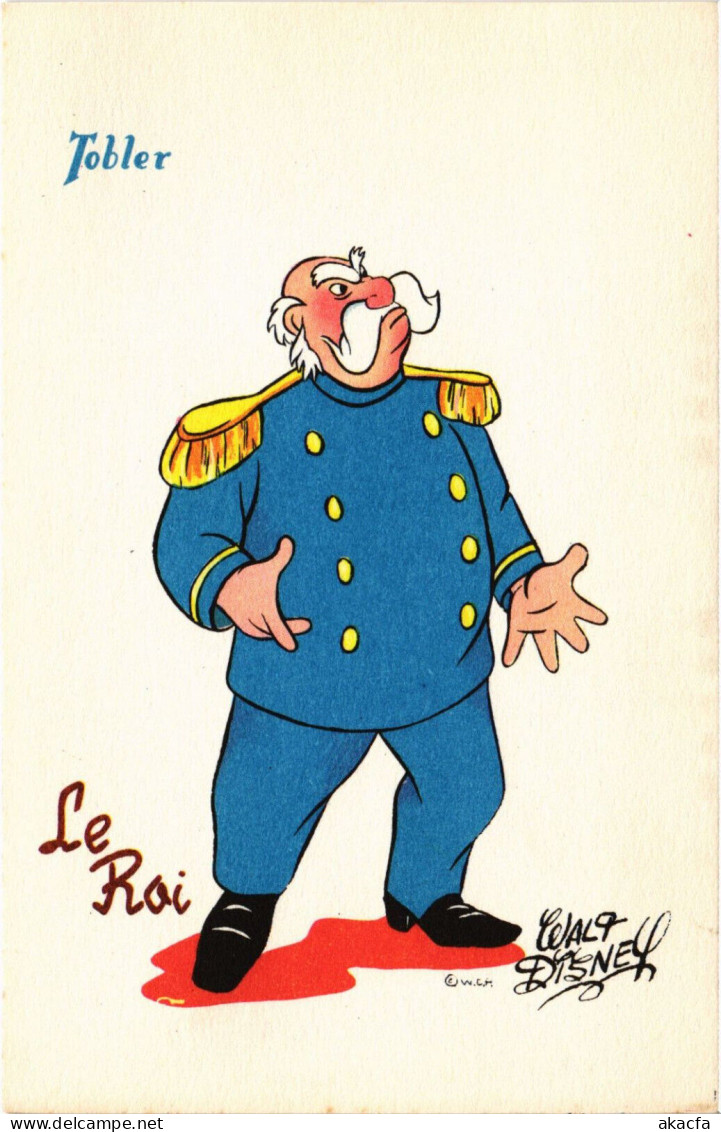 PC DISNEY, TOBLER, LE ROI, THE KING, Vintage Postcard (b52852) - Disneyworld