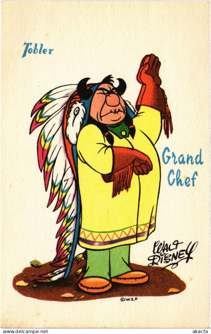 PC DISNEY, TOBLER, GRAND CHEF, Vintage Postcard (b52846) - Disneyworld