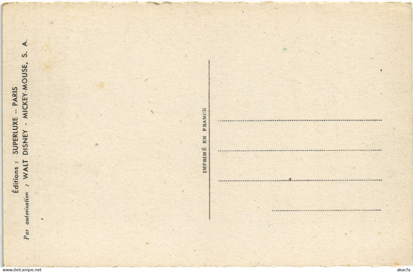 PC DISNEY, SNOW WHITE, LE SOIR AU COIN DU FEU, Vintage Postcard (b52837) - Disneyworld