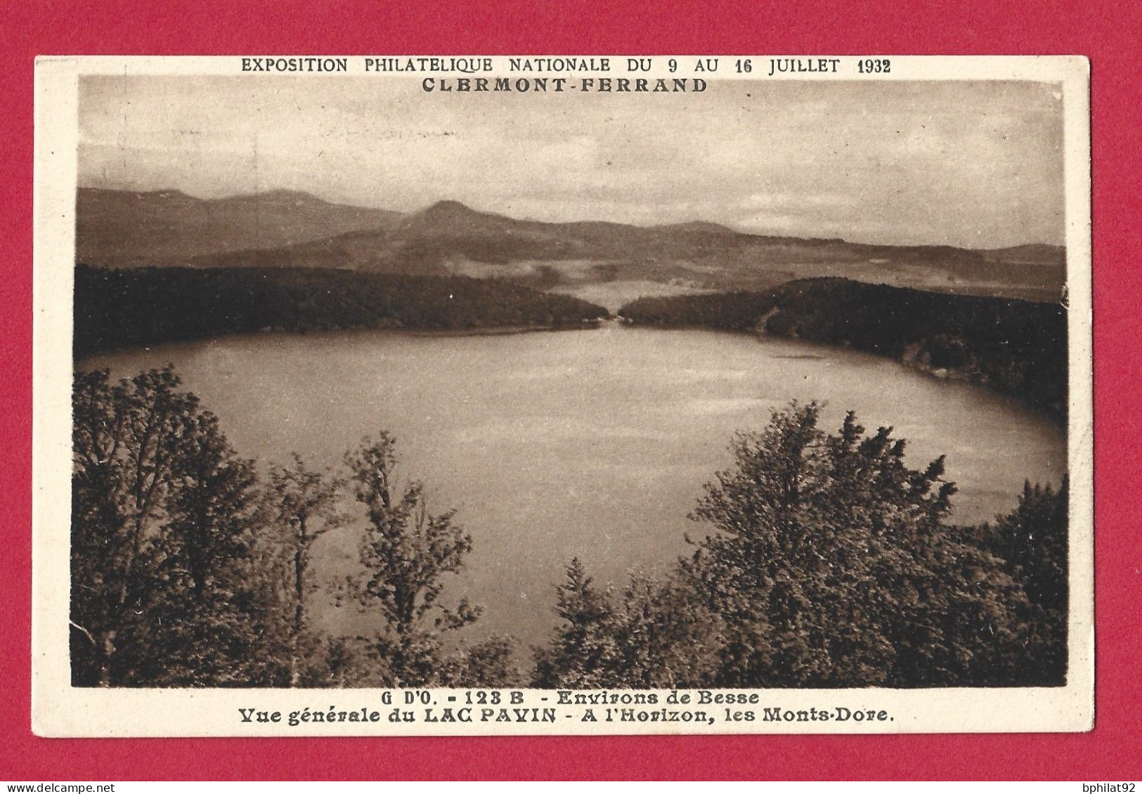 !!! ENTIER POSTAL TSC DE L'EXPOSITION PHILATÉLIQUE NATIONALE DE CLERMONT-FERRAND DE 1932 - Standard Postcards & Stamped On Demand (before 1995)