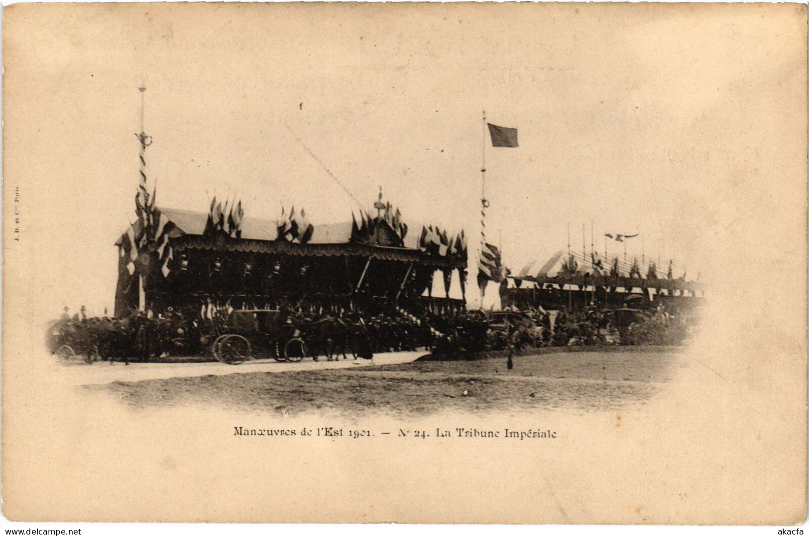 PC RUSSIA IMPERIAL VISIT IN FRANCE TIRBUNE IMPÉRIALE 1901 (a56616) - Königshäuser