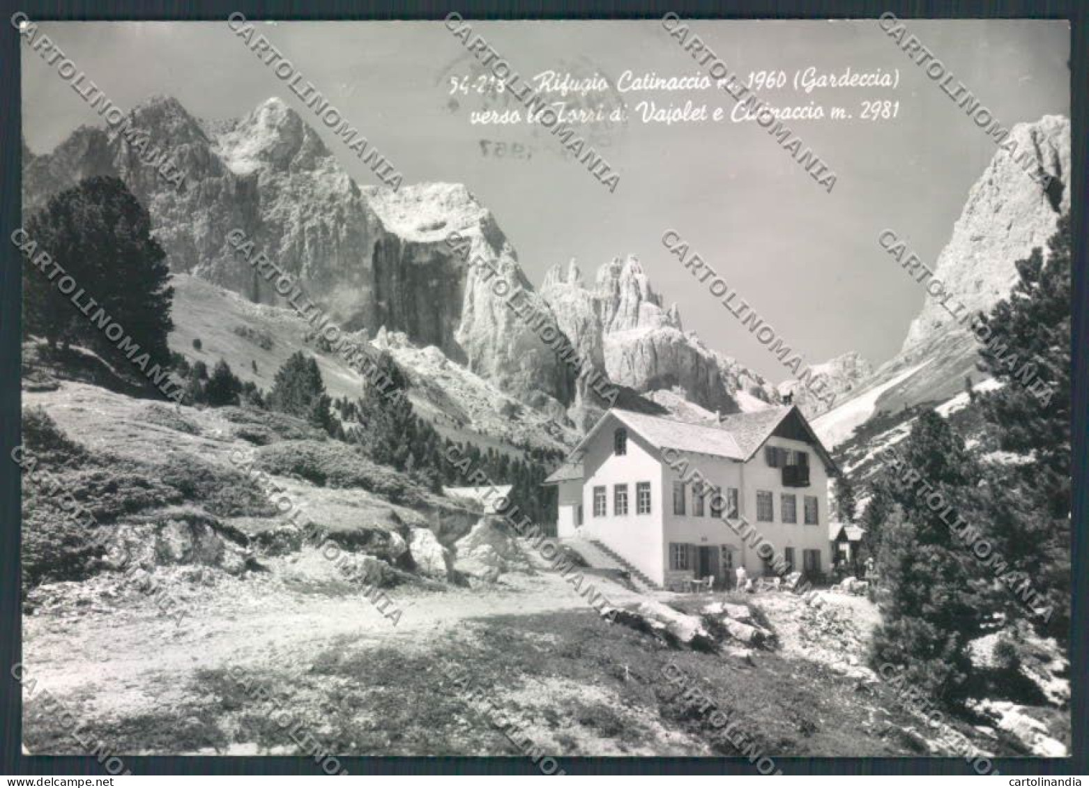 Trento Rifugio Pera Di Fassa Foto FG Cartolina ZF2239 - Trento