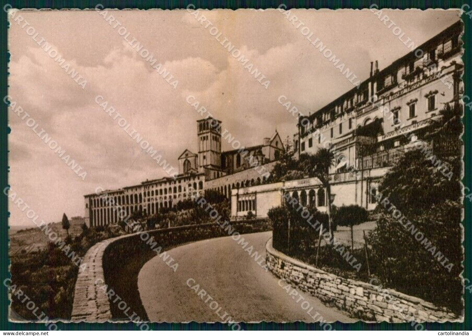 Perugia Assisi ABRASA PIEGHINE FG Foto Cartolina KB5257 - Perugia