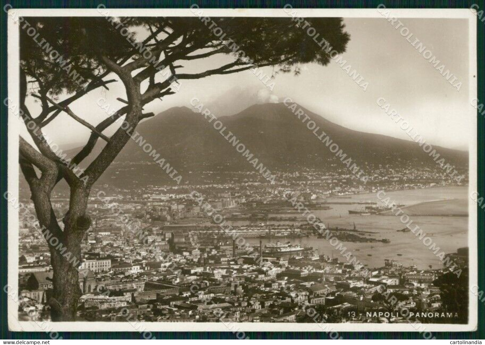 Napoli Città Vesuvio FG Foto Cartolina KB5258 - Napoli (Naples)