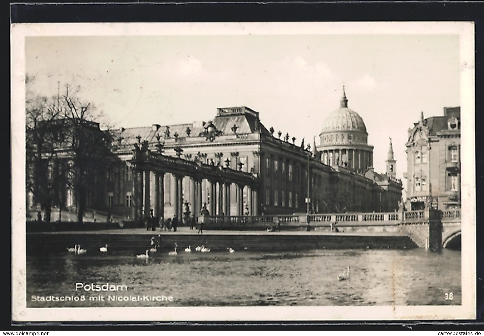 AK Potsdam, Stadtschloss Mit Nicolai-Kirche  - Potsdam