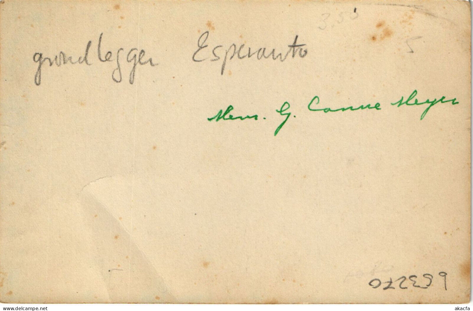 PC ESPERANTO, DRO. L. L. ZAMENHOF AUTORO DE ESPERANTO, Vintage Postcard (b53270) - Esperanto