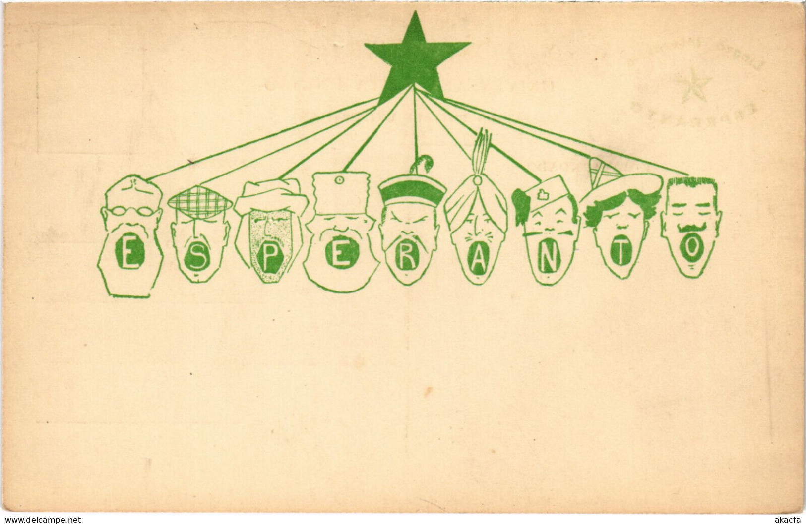 PC ESPERANTO, LINGVO INTERNACIA, Vintage Postcard (b53248) - Esperanto