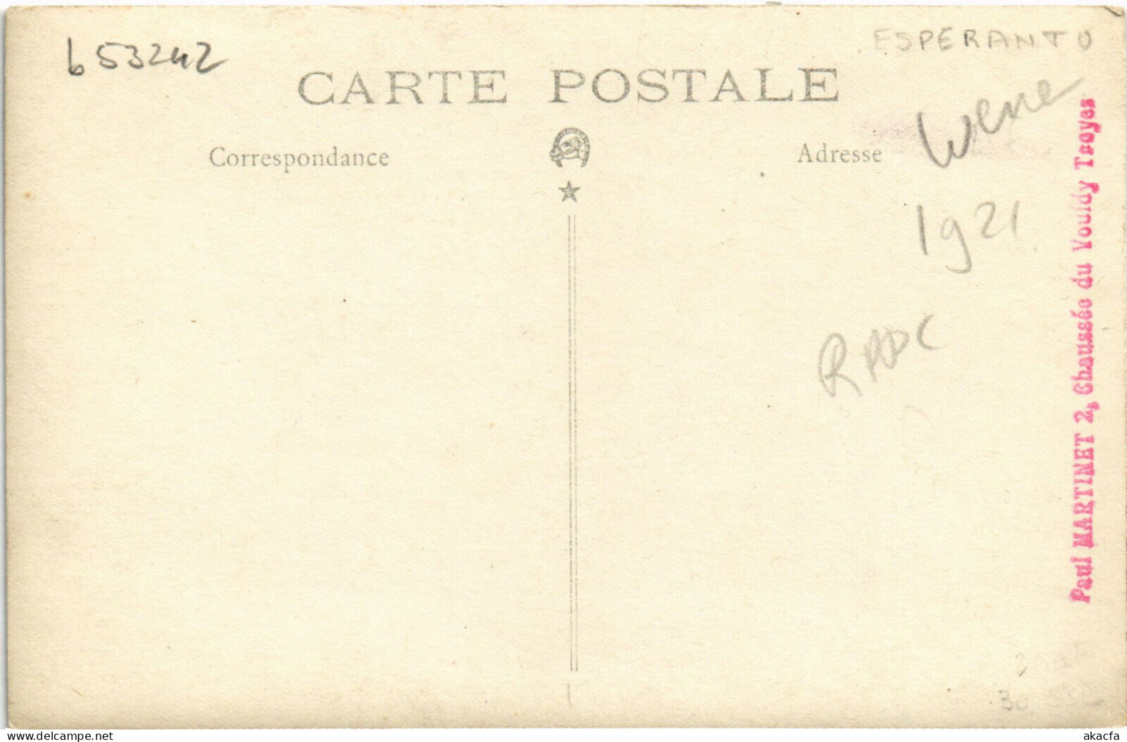 PC ESPERANTO, ESPERANTO-SEMAJNO WIEN 1921, Vintage Postcard (b53242) - Esperanto