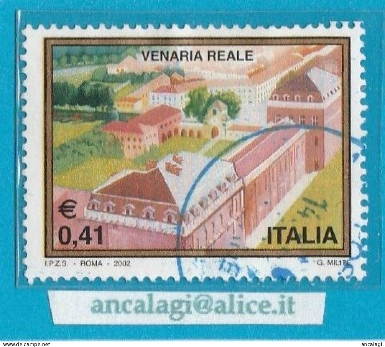 USATI ITALIA 2002 - Ref.0866 "TURISTICA - VENARIA REALE" 1 Val. - - 2001-10: Gebraucht