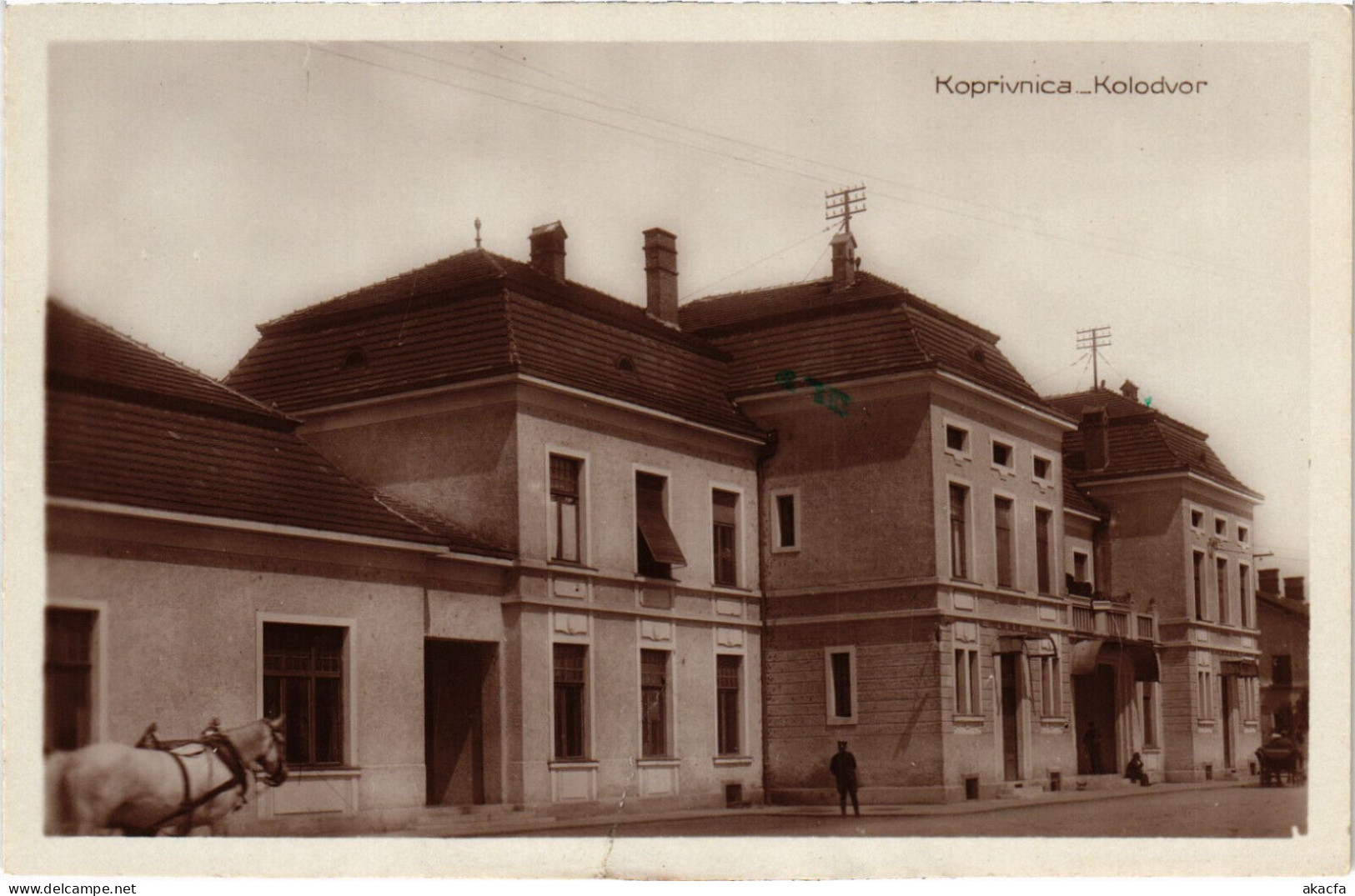 PC CROATIA, KOPRIVNICA, KOLODVOR, Vintage Postcard (b53222) - Croatia