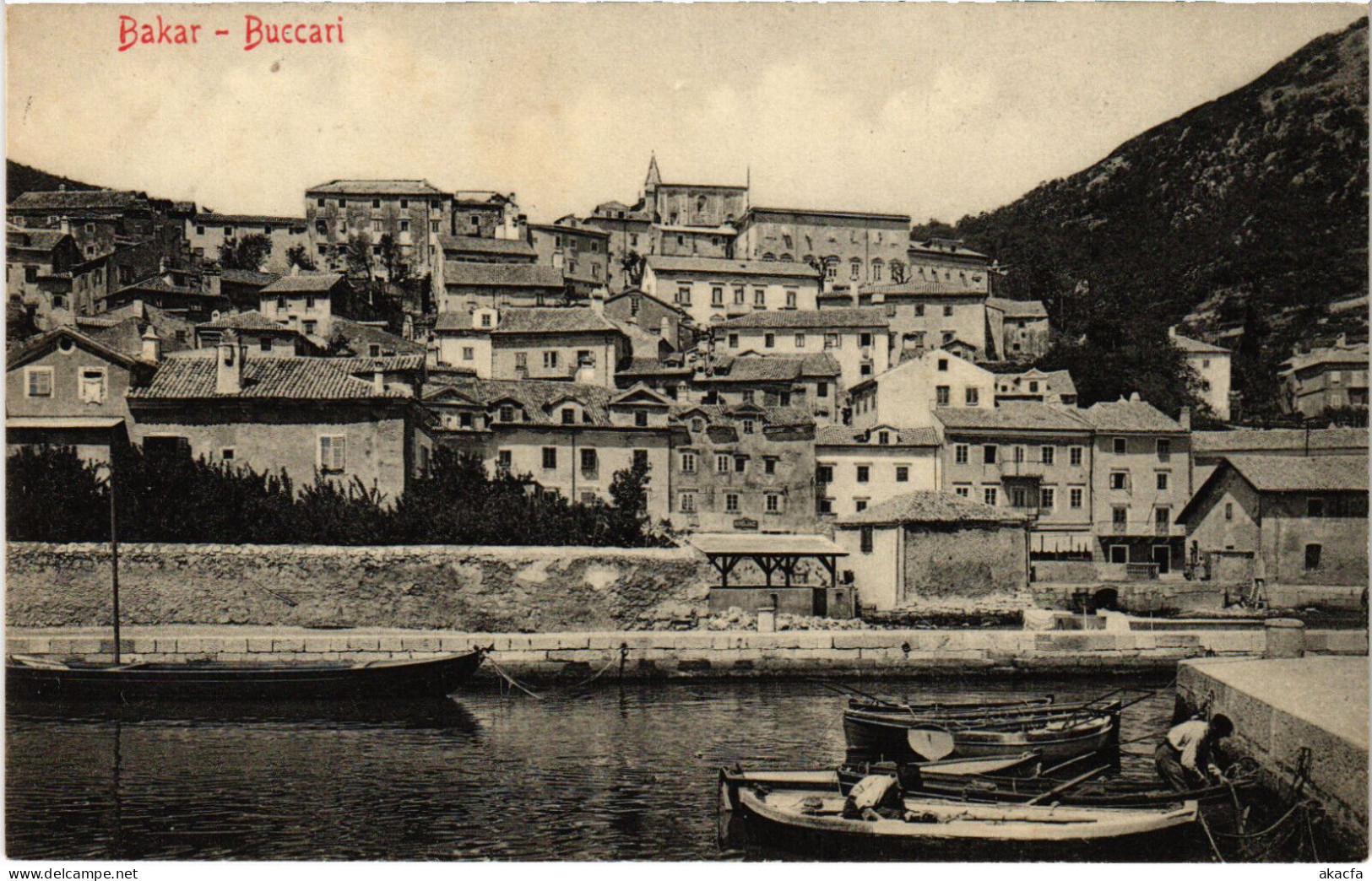 PC CROATIA, BAKAR, BUCCARI, PORT, Vintage Postcard (b53213) - Croatia