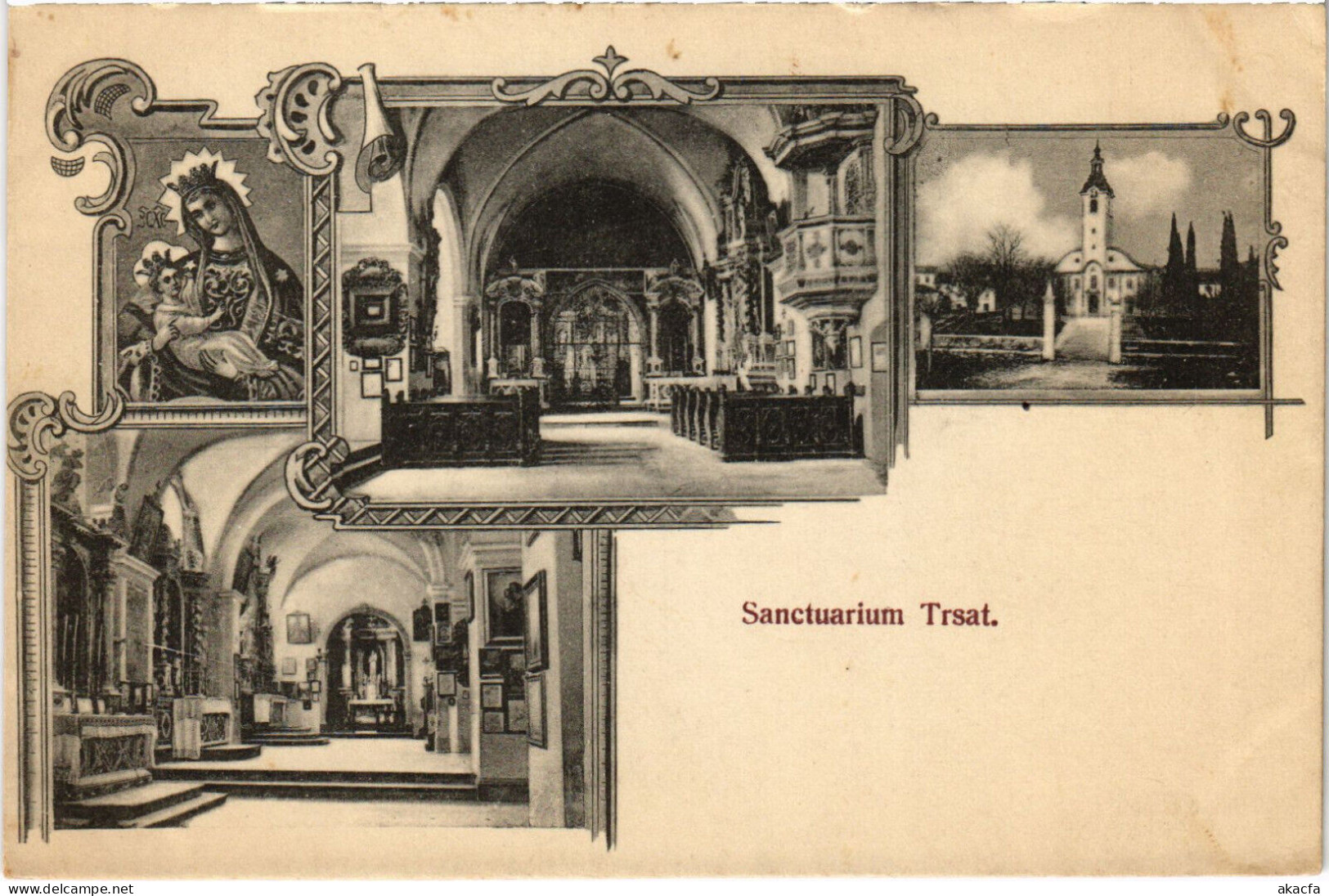 PC CROATIA, SANCTUARIUM TRSAT, Vintage Postcard (b53211) - Croatia