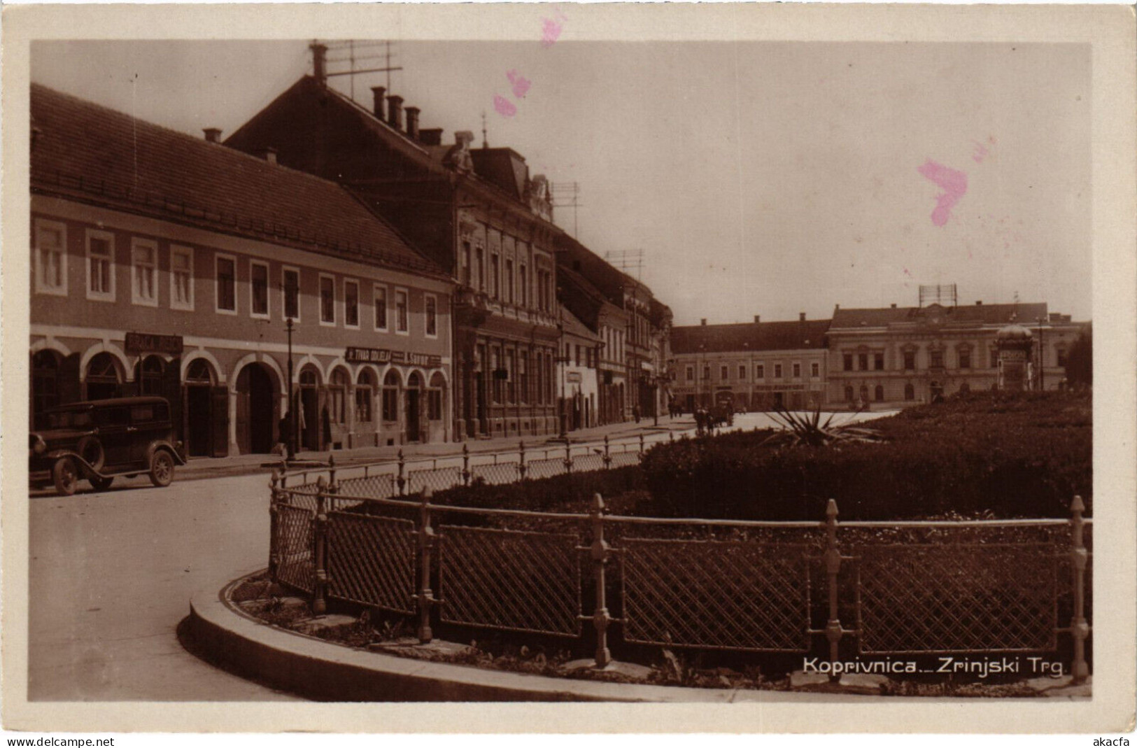 PC CROATIA, KOPRIVNIA, ZRINJSKI TRG, Vintage Postcard (b53209) - Croatia