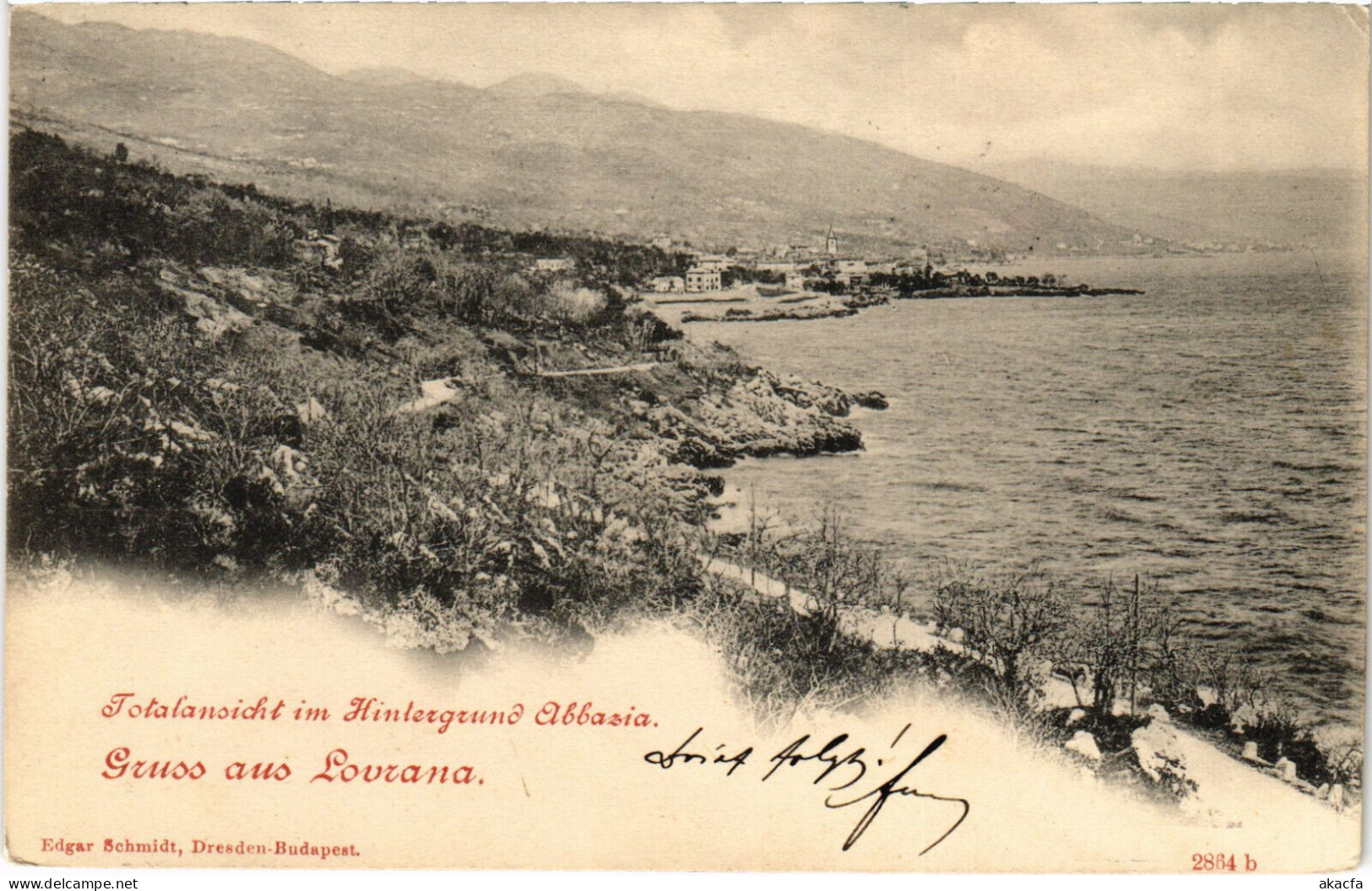 PC CROATIA, GRUSS AUS LOVRANA, Vintage Postcard (b53193) - Kroatië