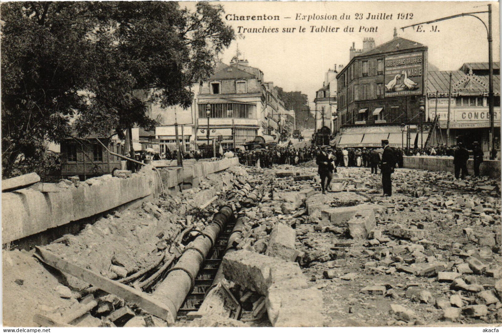 PC FRANCE, CATASTROPHE, CHARENTON, Vintage Postcard (b53190) - Charenton Le Pont