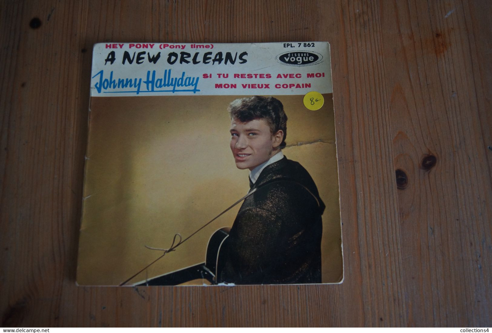 JOHNNY HALLYDAY A NEW ORLEANS  EP   1961 LANGUETTE VALEUR+ - 45 Toeren - Maxi-Single