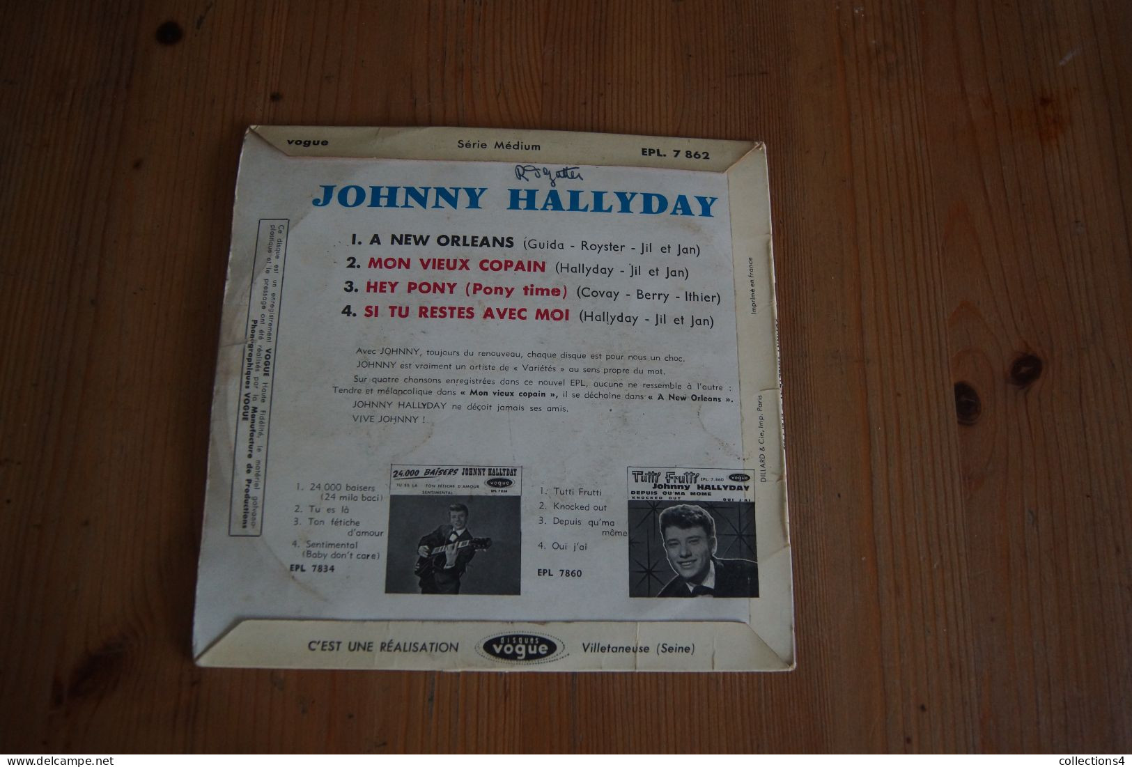 JOHNNY HALLYDAY A NEW ORLEANS  EP   1961 LANGUETTE VALEUR+ - 45 Rpm - Maxi-Singles