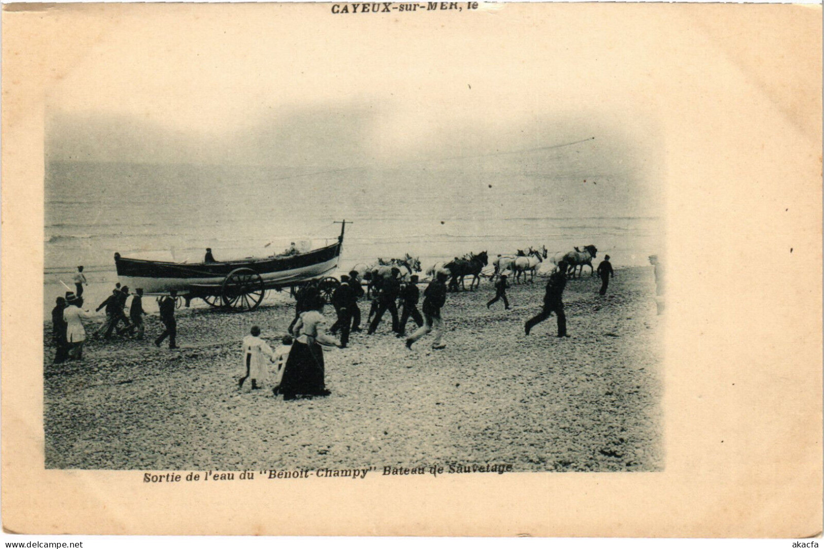 PC FRANCE, ROWBOATS, CAYEUX SUR MER, Vintage Postcard (b53163) - Cayeux Sur Mer