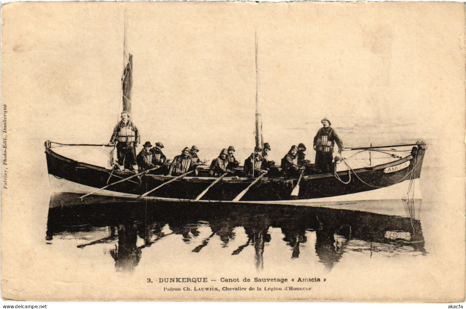 PC FRANCE, ROWBOATS, DUNKERQUE, Vintage Postcard (b53157) - Dunkerque