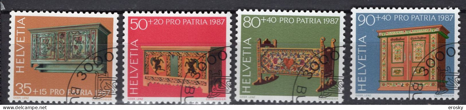 T3219 - SUISSE SWITZERLAND Yv N°1276/79 Pro Patria Fete Nationale - Used Stamps