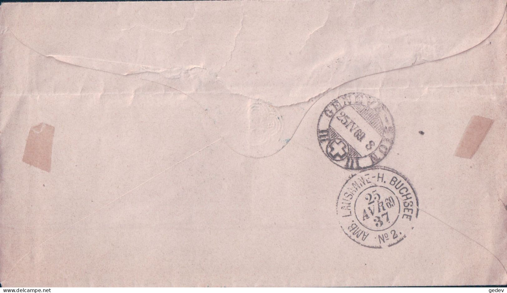 Suisse, Lettre Entier Postal 5 Ct Brun Clair, PD Noir + 3 Timbres, Lutry - Pontarlier - Paris, 25 AVR 1869 - Postwaardestukken