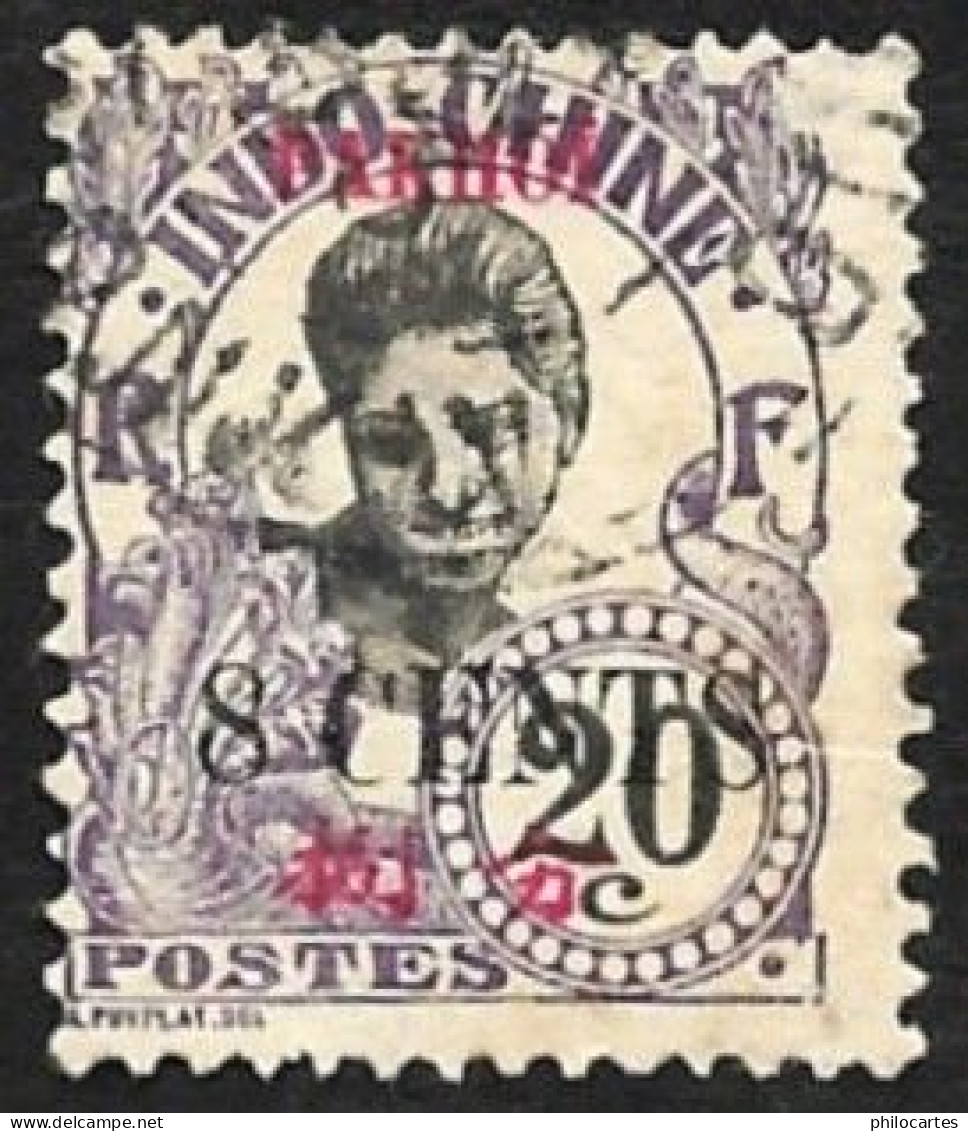 PAKHOI 1919 - YT 57 Surchargé - Oblitéré - Used Stamps