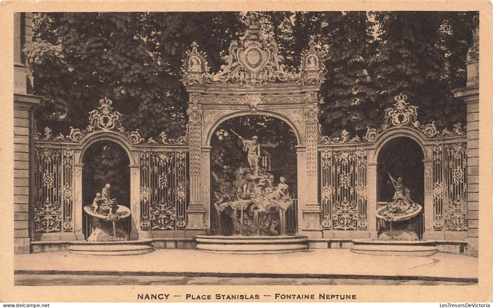 FRANCE - Nancy - Vue Sur La Place Stanislas - Fontaine Neptune - Vue D'ensemble - Carte Postale Ancienne - Nancy