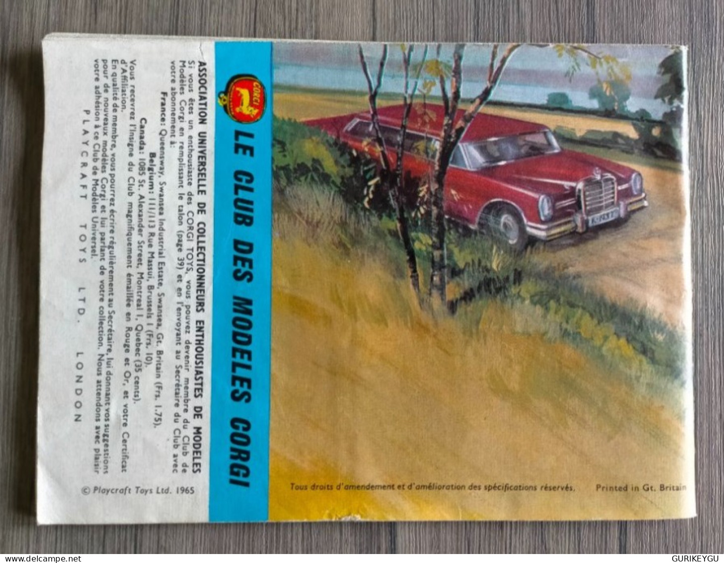 Catalogue DINKY GORCY TOYS 1965 JAMES BOND Mustang MINI COOPER Citroen DS 19 Ambulance Tracteur MASSEY FERGUSON R - Other & Unclassified