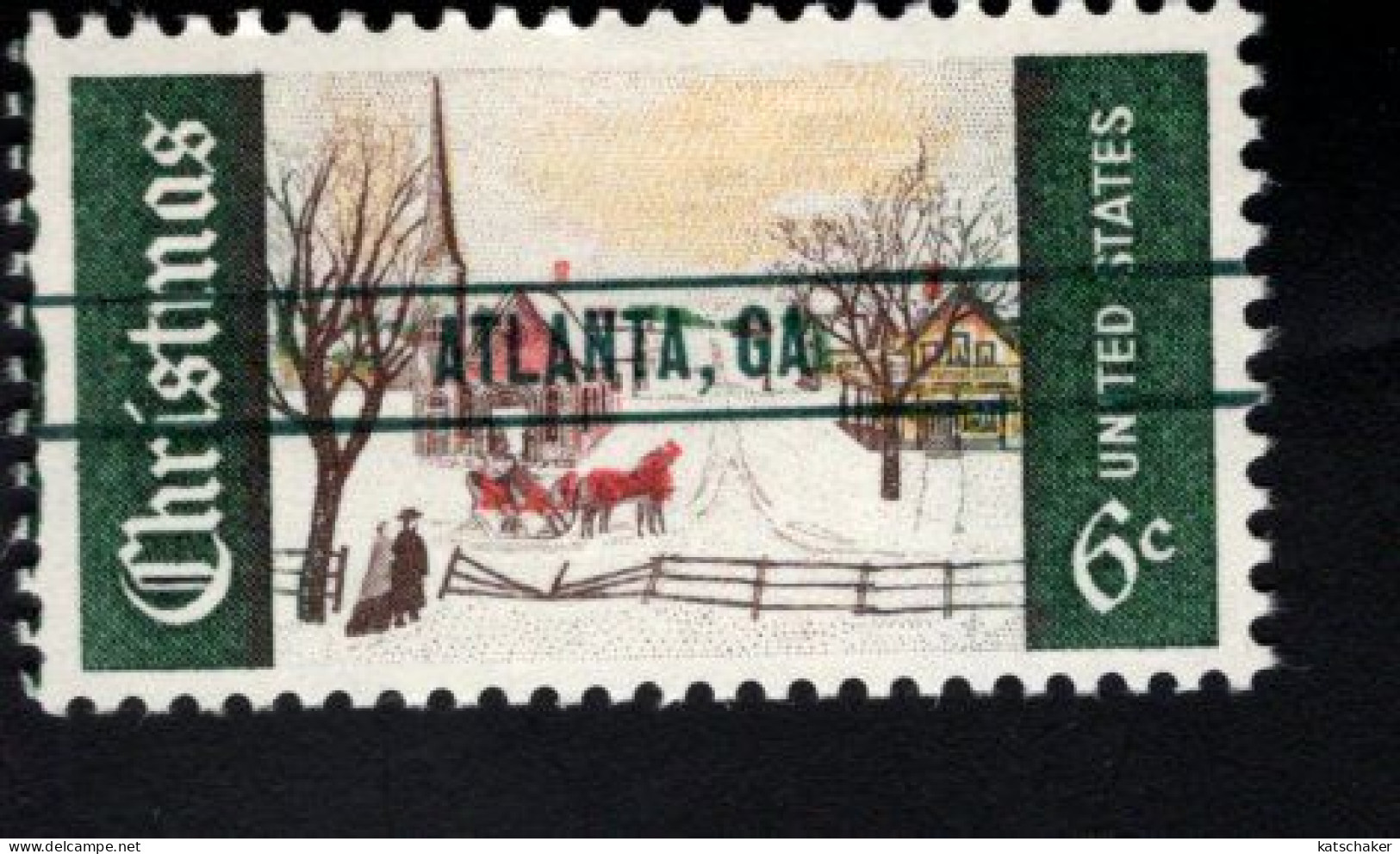 2011847960 1969 SCOTT 1384 (XX) POSTFRIS MINT NEVER HINGED  - CHRISTMAS PRECANCEL GREEN ATLANTA GA WINTER SUNDAY NORWAY - Unused Stamps