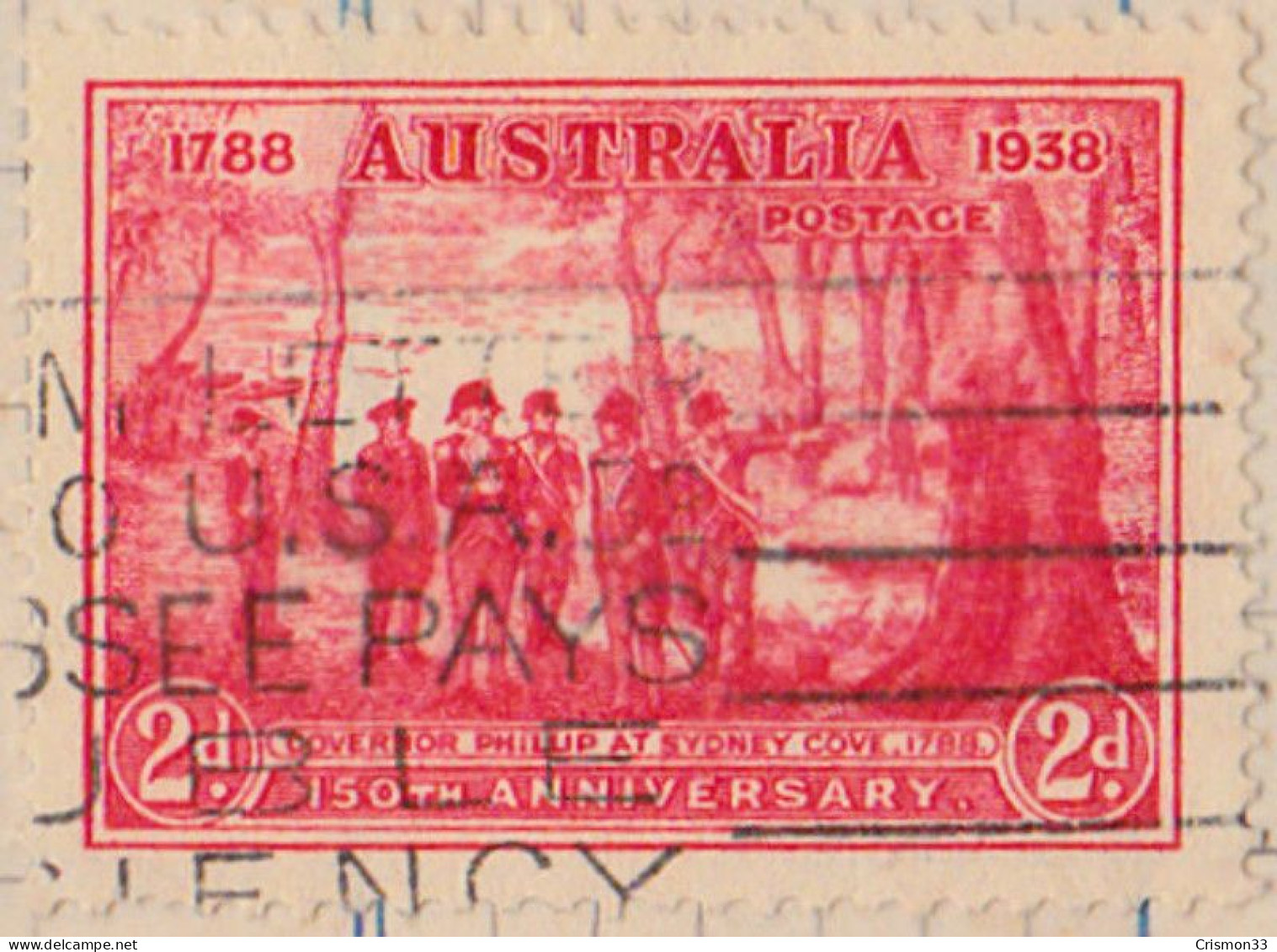 1937 - AUSTRALIA - 150º ANIVERSARIO DE LA FUNDACION DE SYDNEY - YVERT 123 - Other & Unclassified